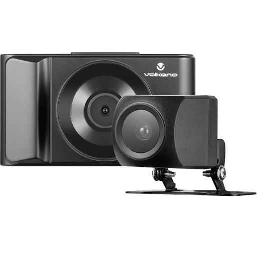 Volkano Trueview Series Dash Camera Front + Rear